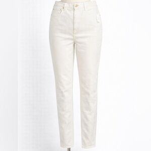 Talbots Women's Straight Leg Cream Jeans